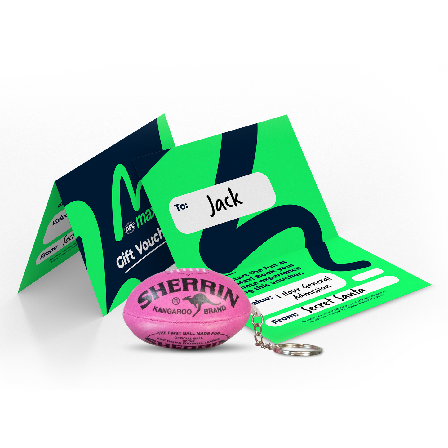 1-Hour AFL Max Single Pass + Sherrin Key Ring