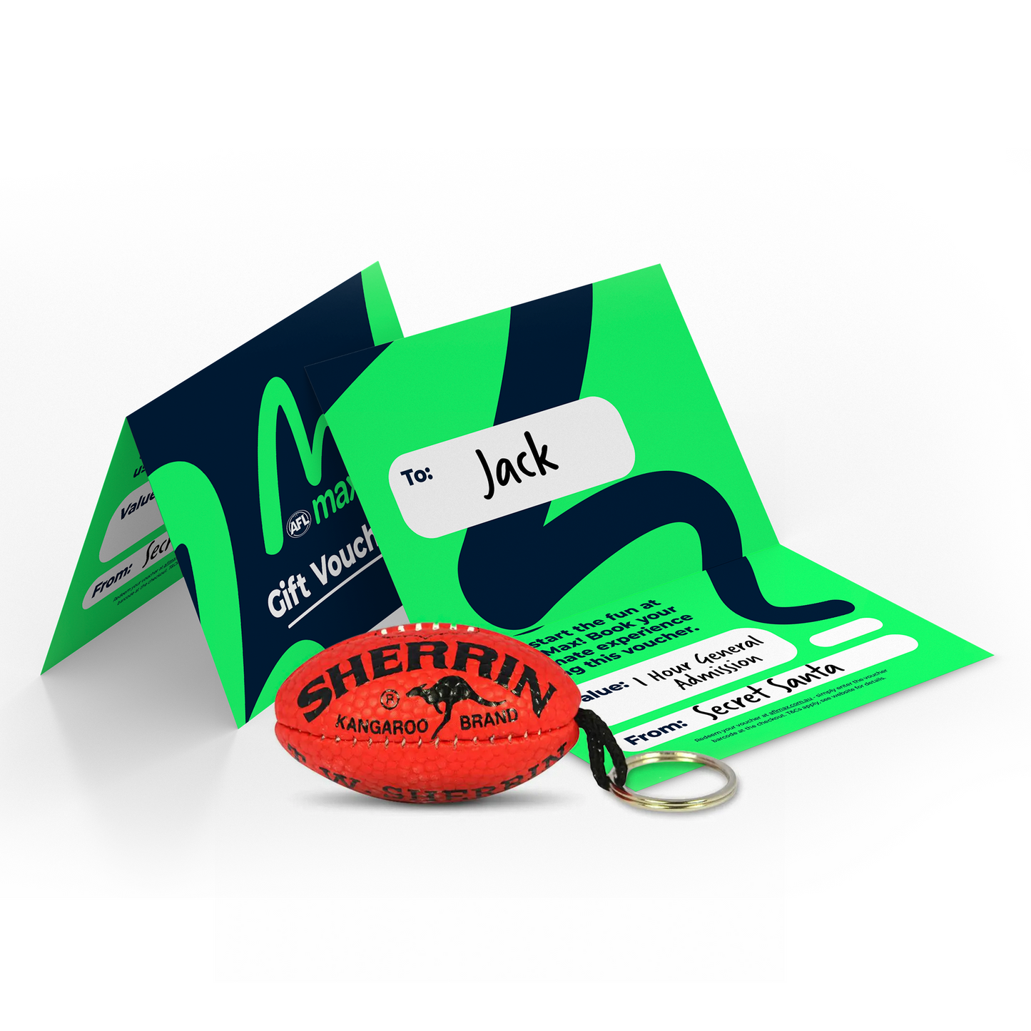 1-Hour AFL Max Single Pass + Sherrin Key Ring